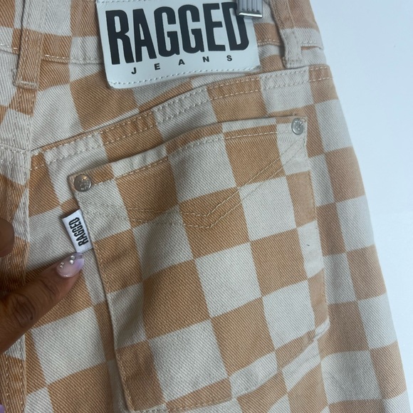 THE RAGGED PRIEST CHECKERBOARD DAD JEAN - Picture 7 of 7